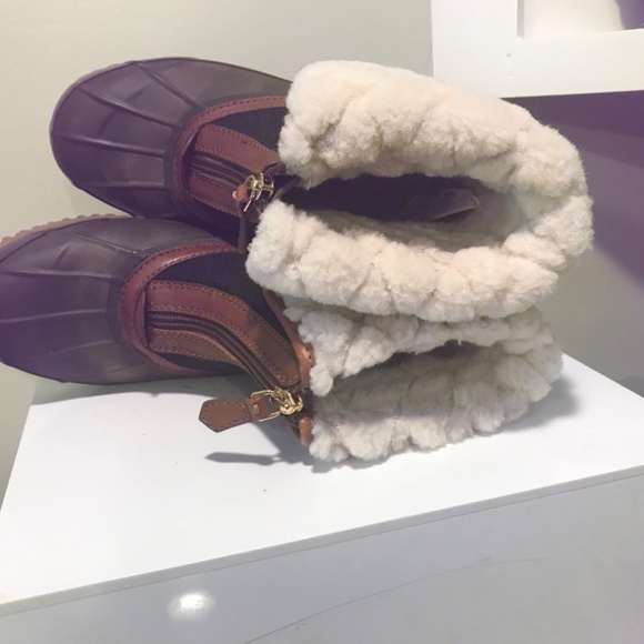 Tory Burch “Abbott” shearling snow/rain duck boots - Picture 8 of 16